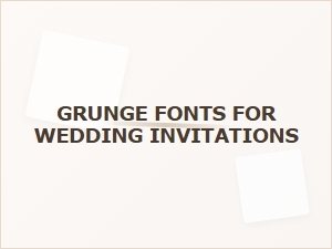 Grunge Font Packages for Rustic Wedding Invitations